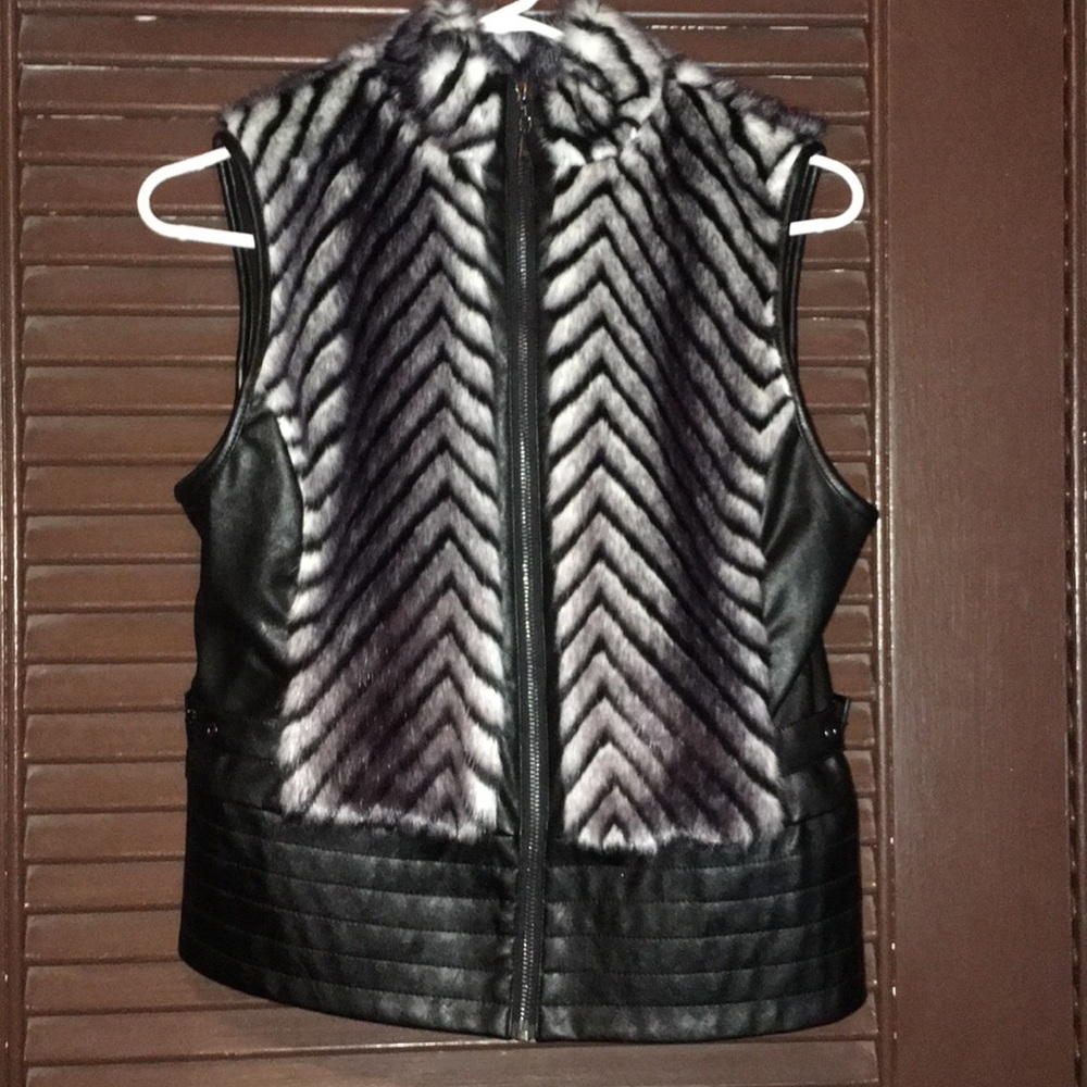 Faux fur vest